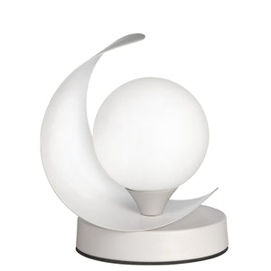 Crescent Table Lamp Matte White