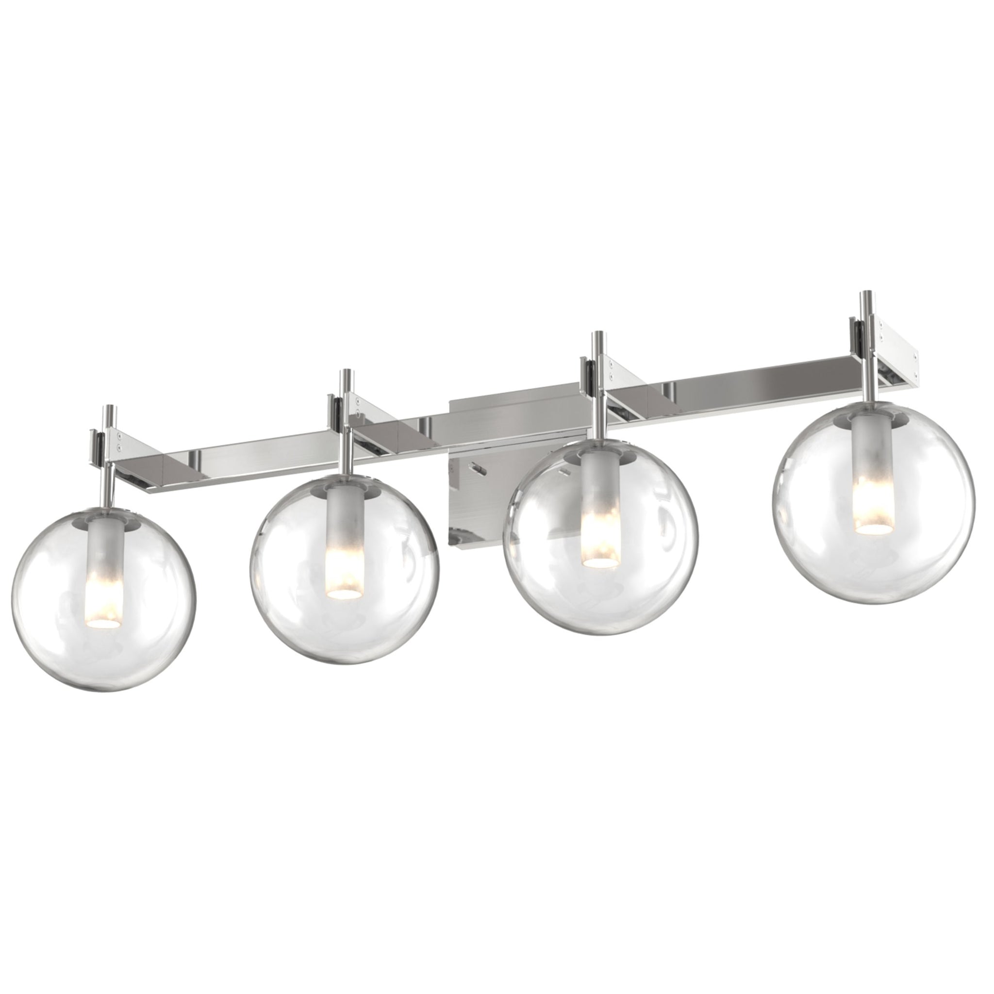 Courcelette Vanity Light Chrome with Clear Glass