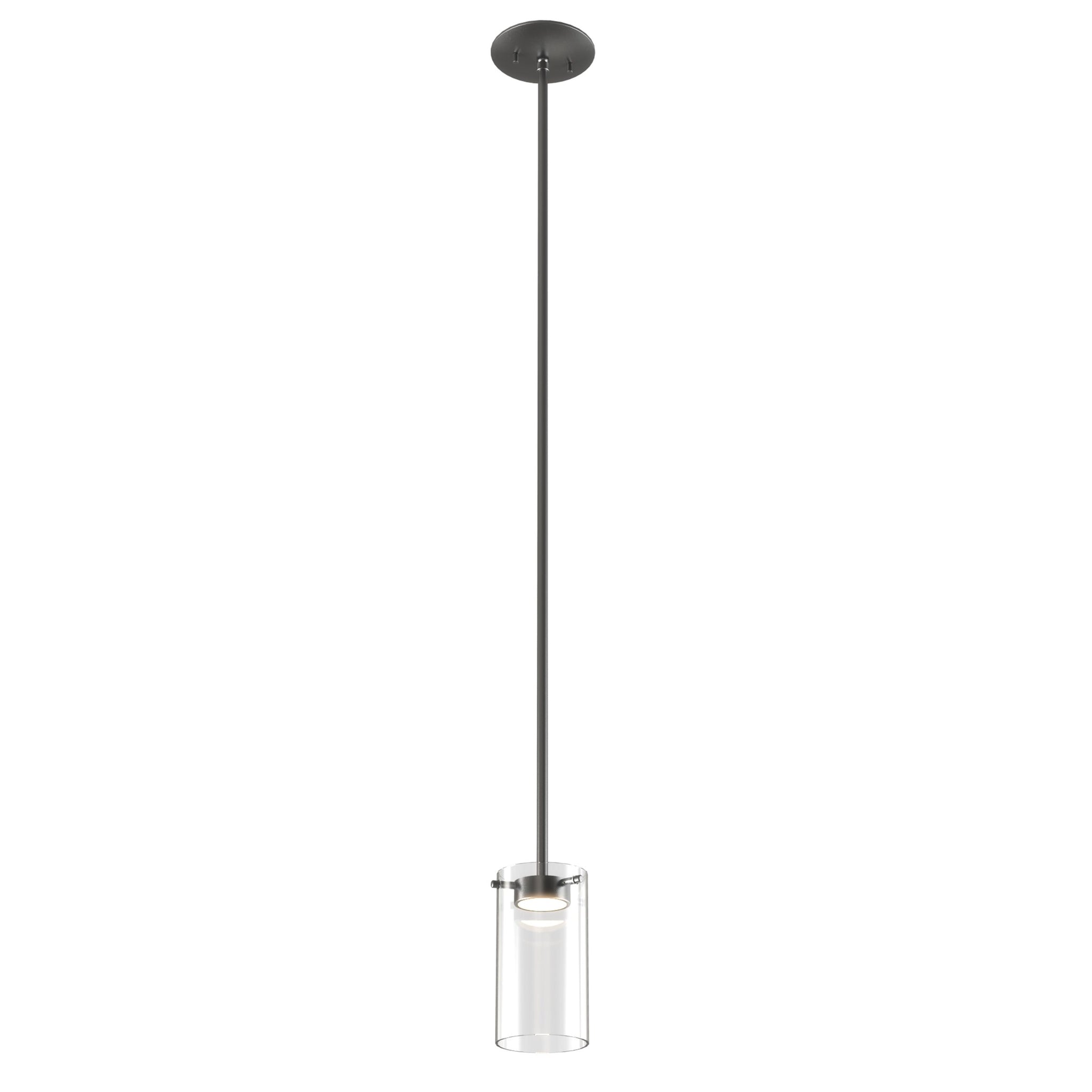 Lucerne AC LED Pendant Graphite with Clear Glass
