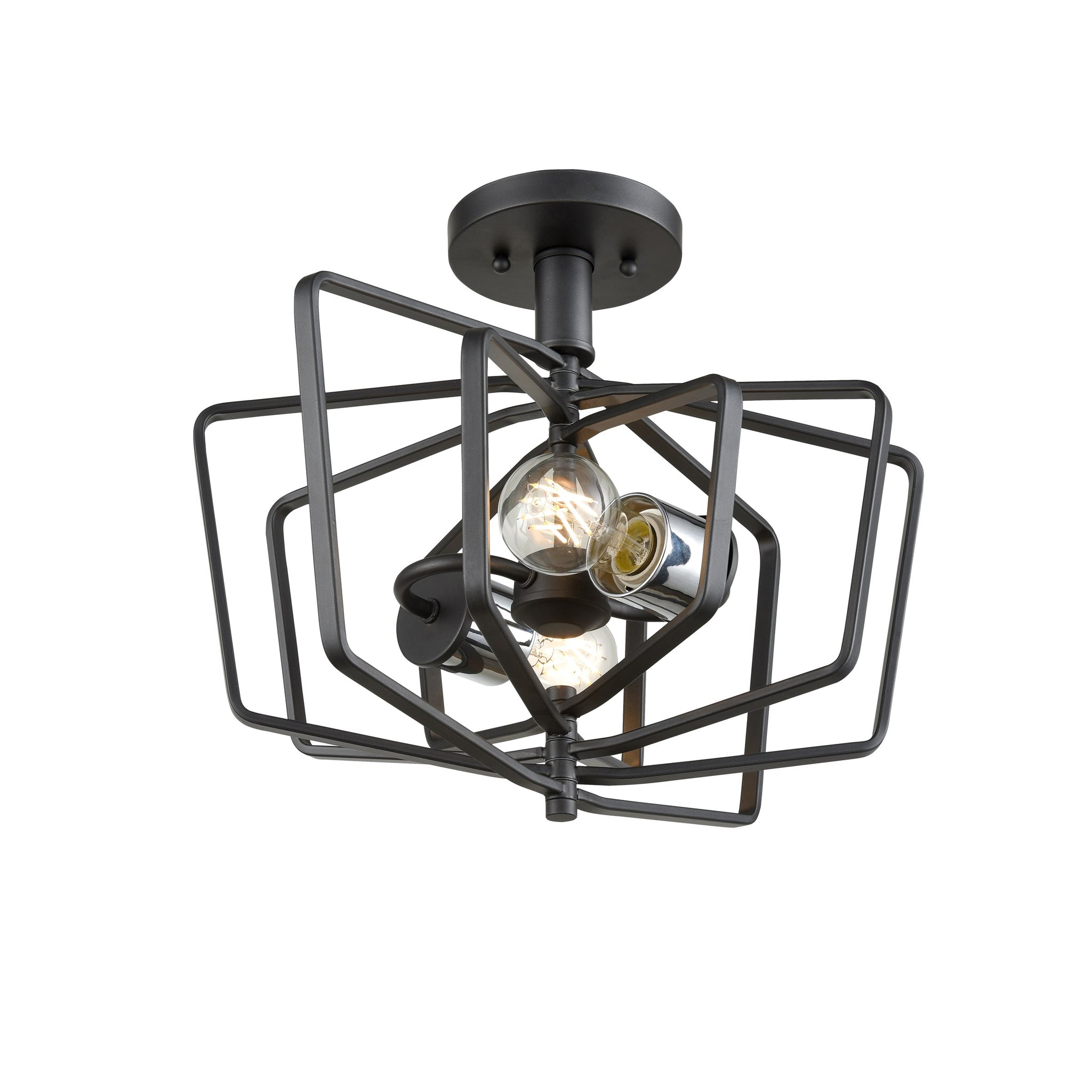 Inuvik Semi Flush Mount Multiple Finishes and Graphite