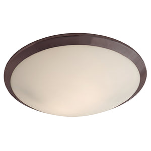 Essex Flush Mount Oil Rubbed Bronze with Half Opal Glass
