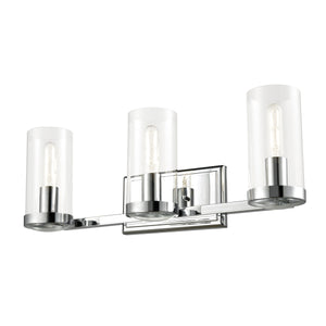 Erin Vanity Light Chrome with Clear Glass