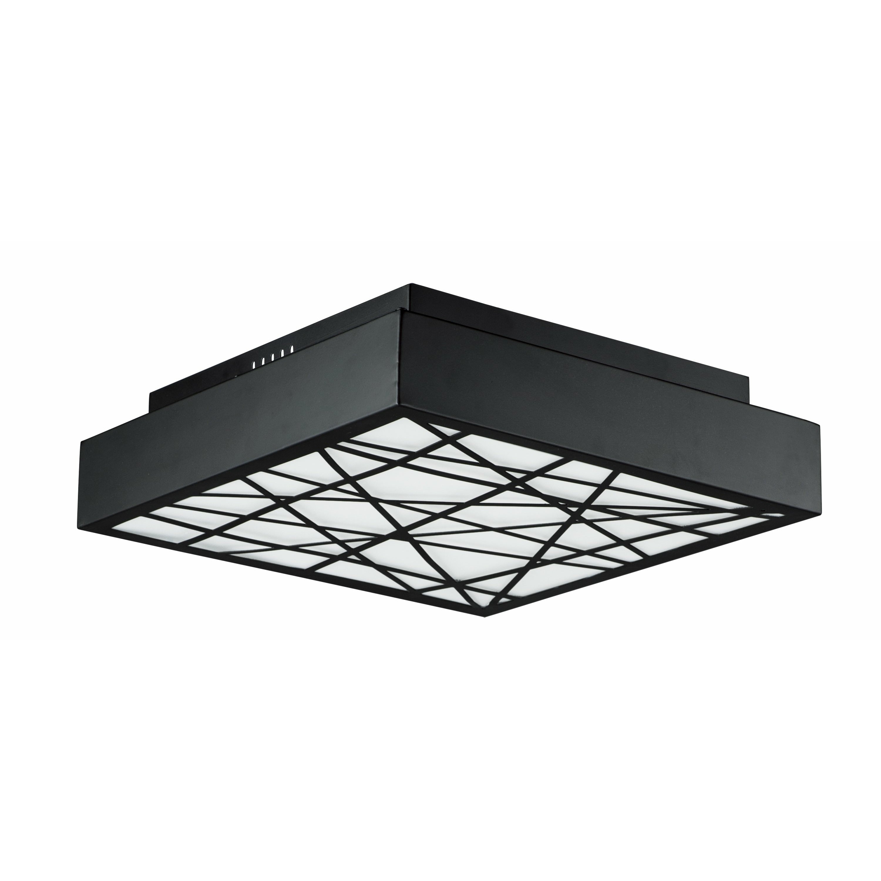 Intersect Flush Mount Black