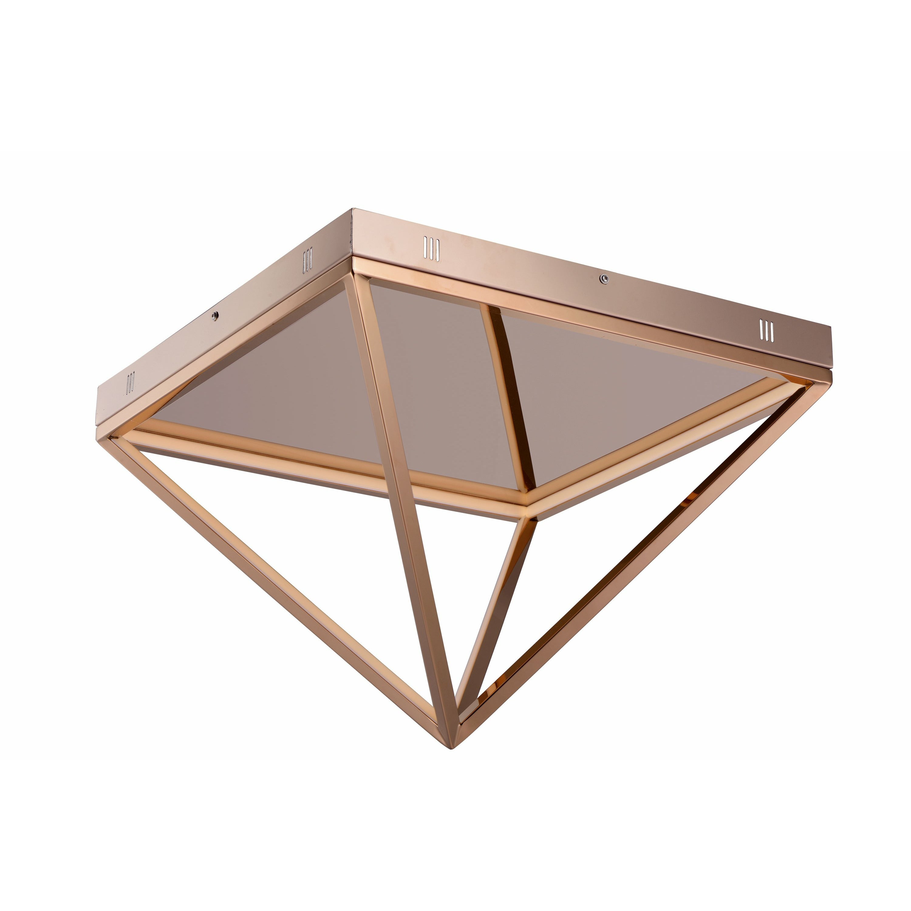 Pyramid Flush Mount Rose Gold