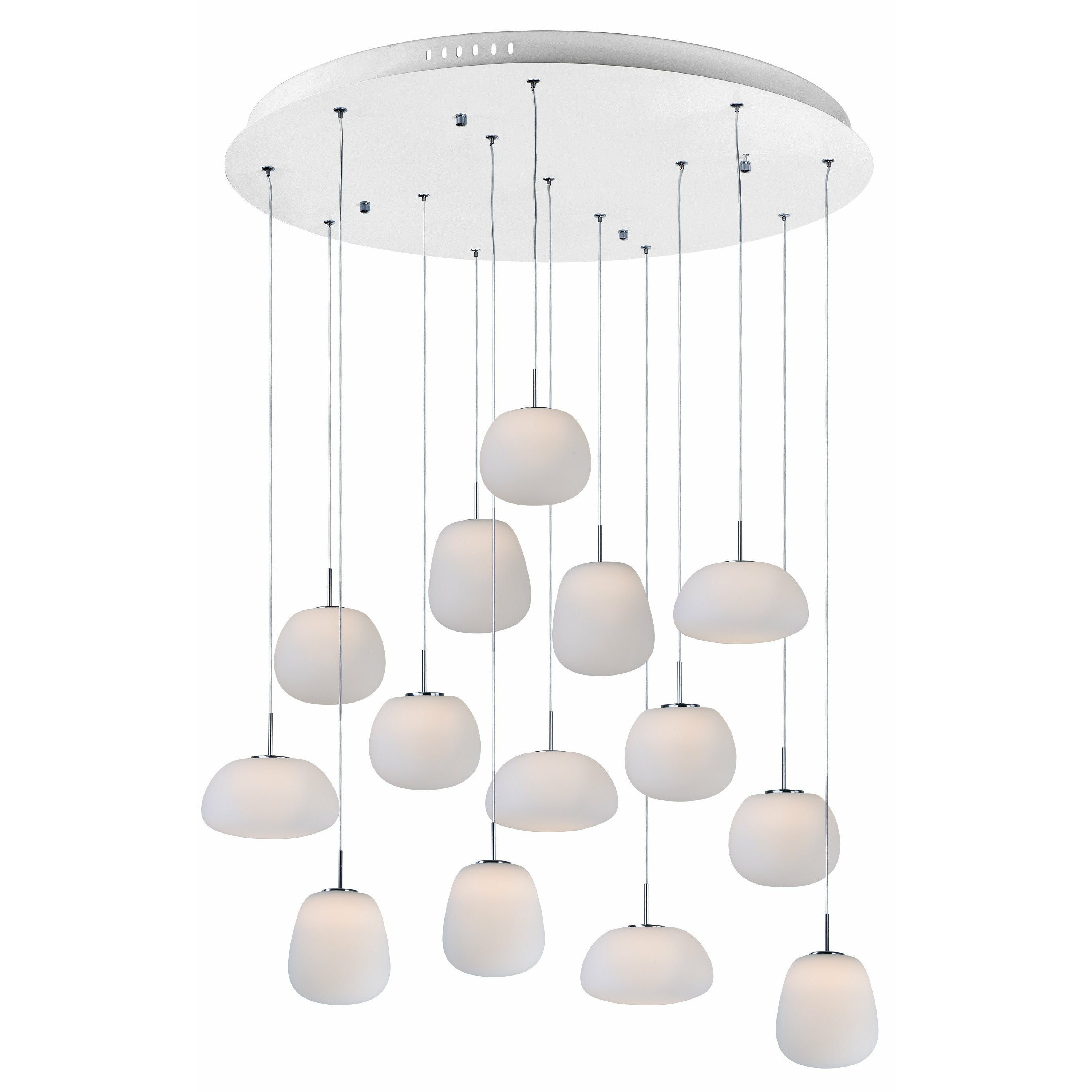 Puffs Chandelier White