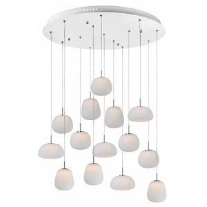 Puffs Chandelier White