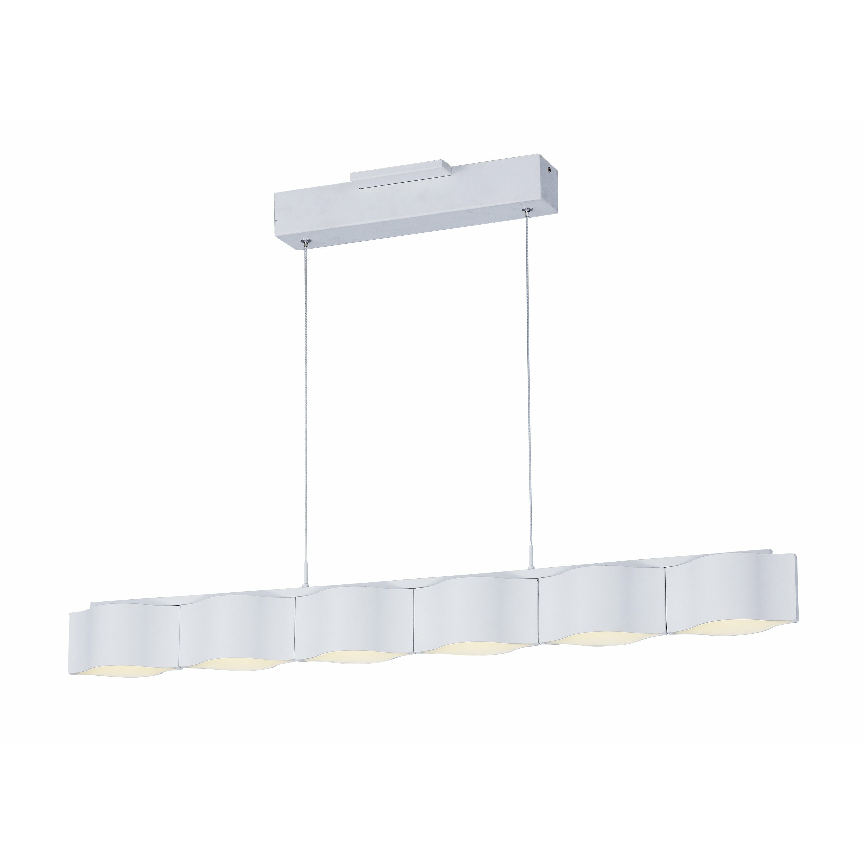 Billow LED Linear Suspension Matte White