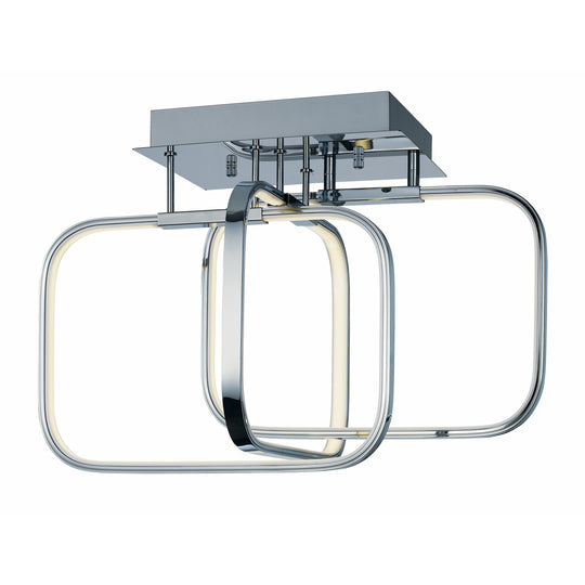 Squared LED Semi Flush Mount