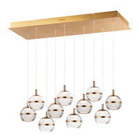Swank LED 10-Light Linear Suspension