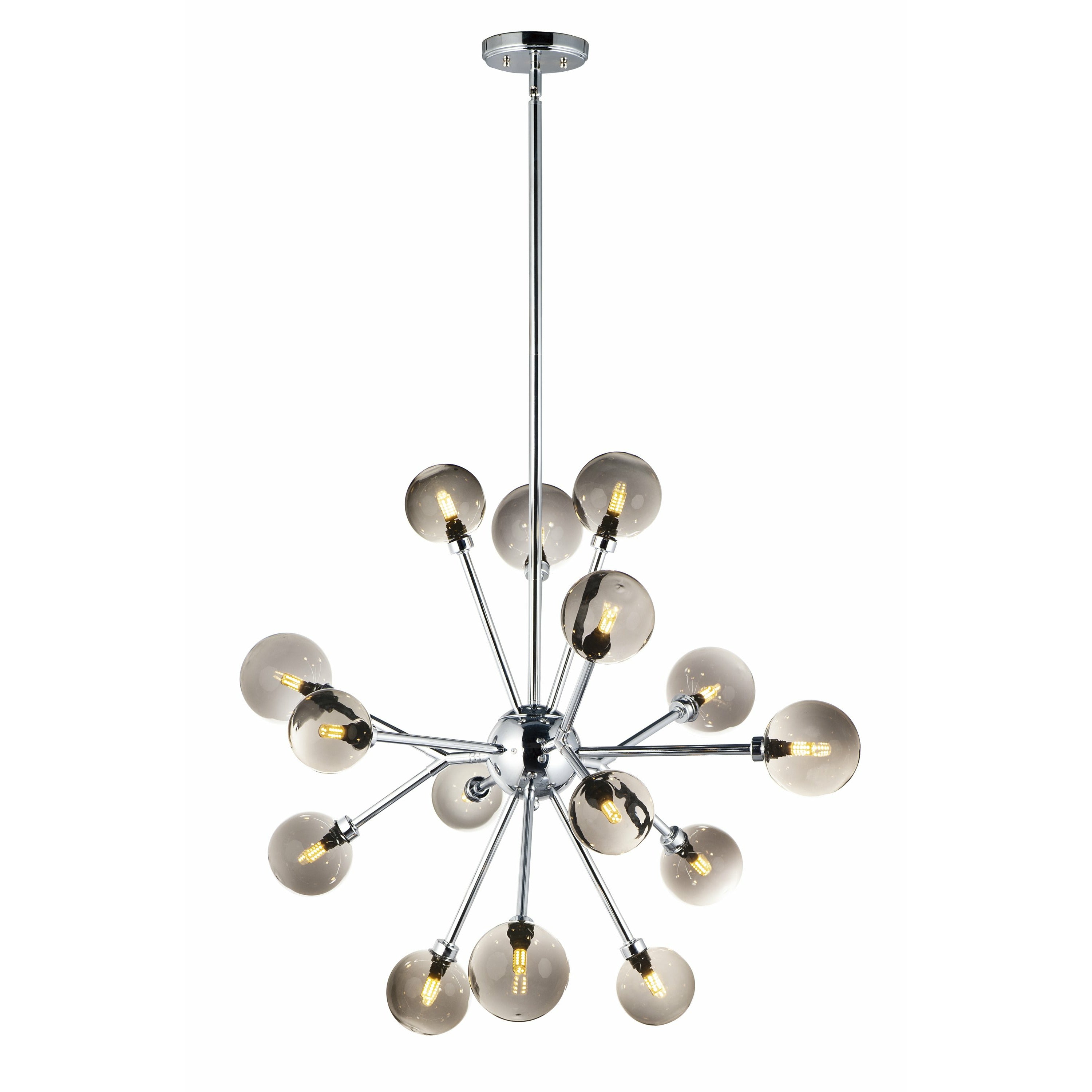 Asteroid Chandelier Polished Chrome