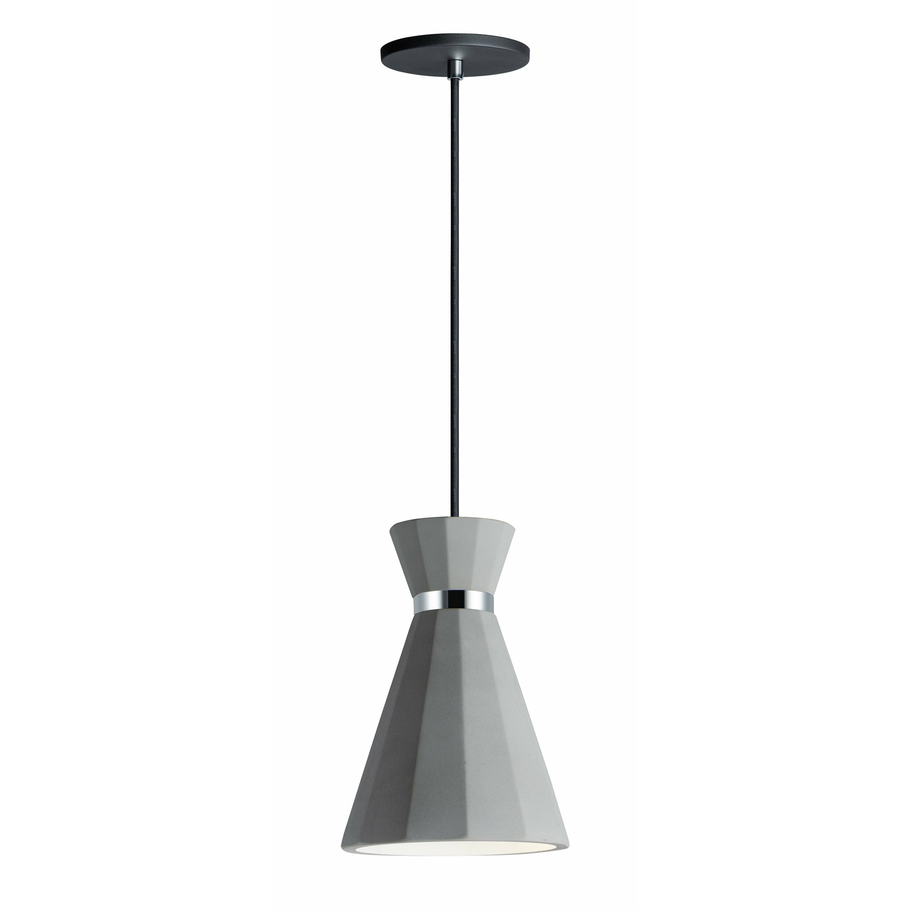 Sash Mini Pendant Gray / Polished Chrome