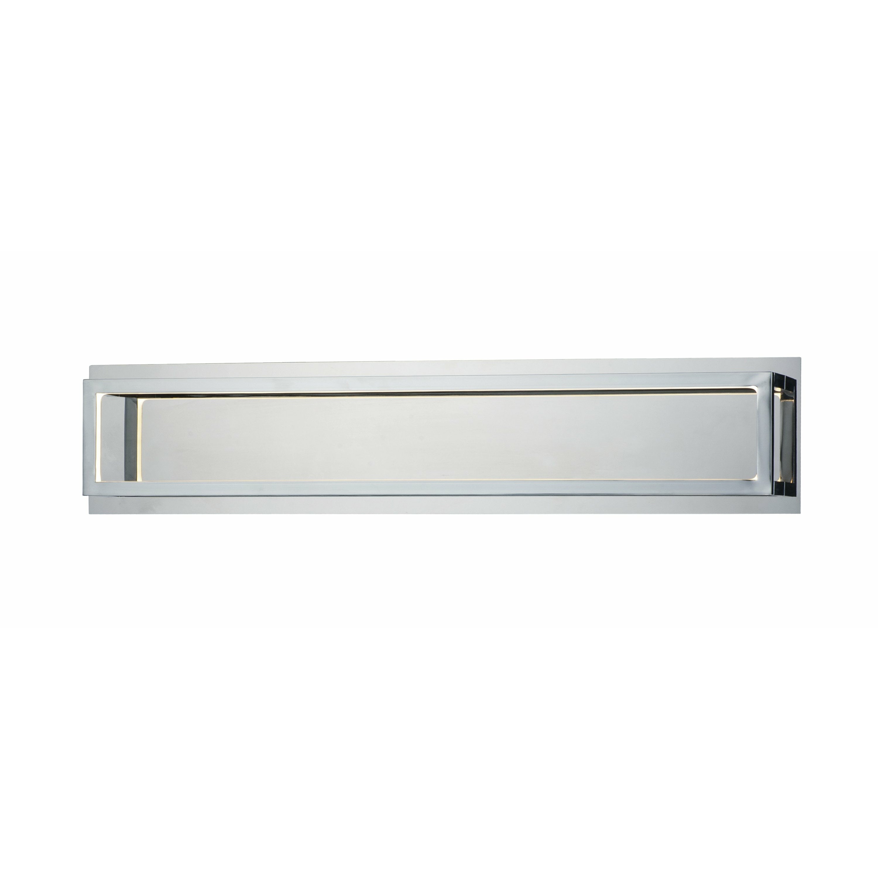 4 Square Vanity Light Polished Chrome