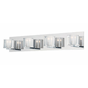 Blocs LED Vanity Light Polished Chrome