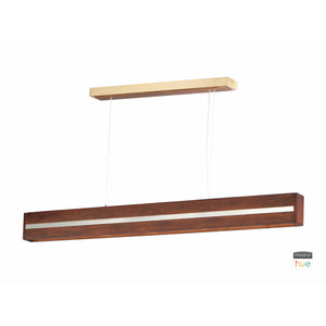 iWood Linear Suspension Antique Pecan / Brushed Champagne