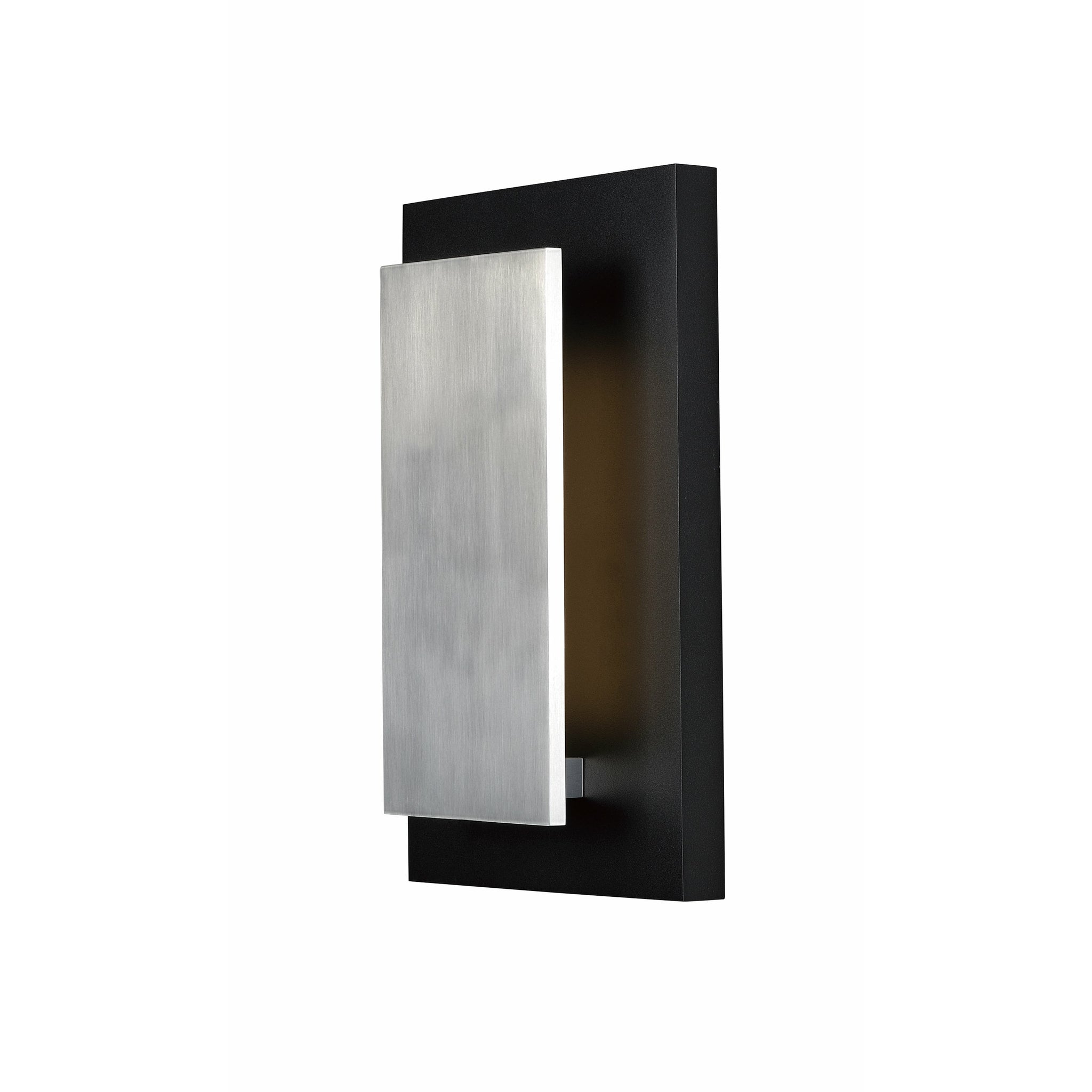 Alumilux Piso Outdoor Wall Light Black / Satin Aluminum