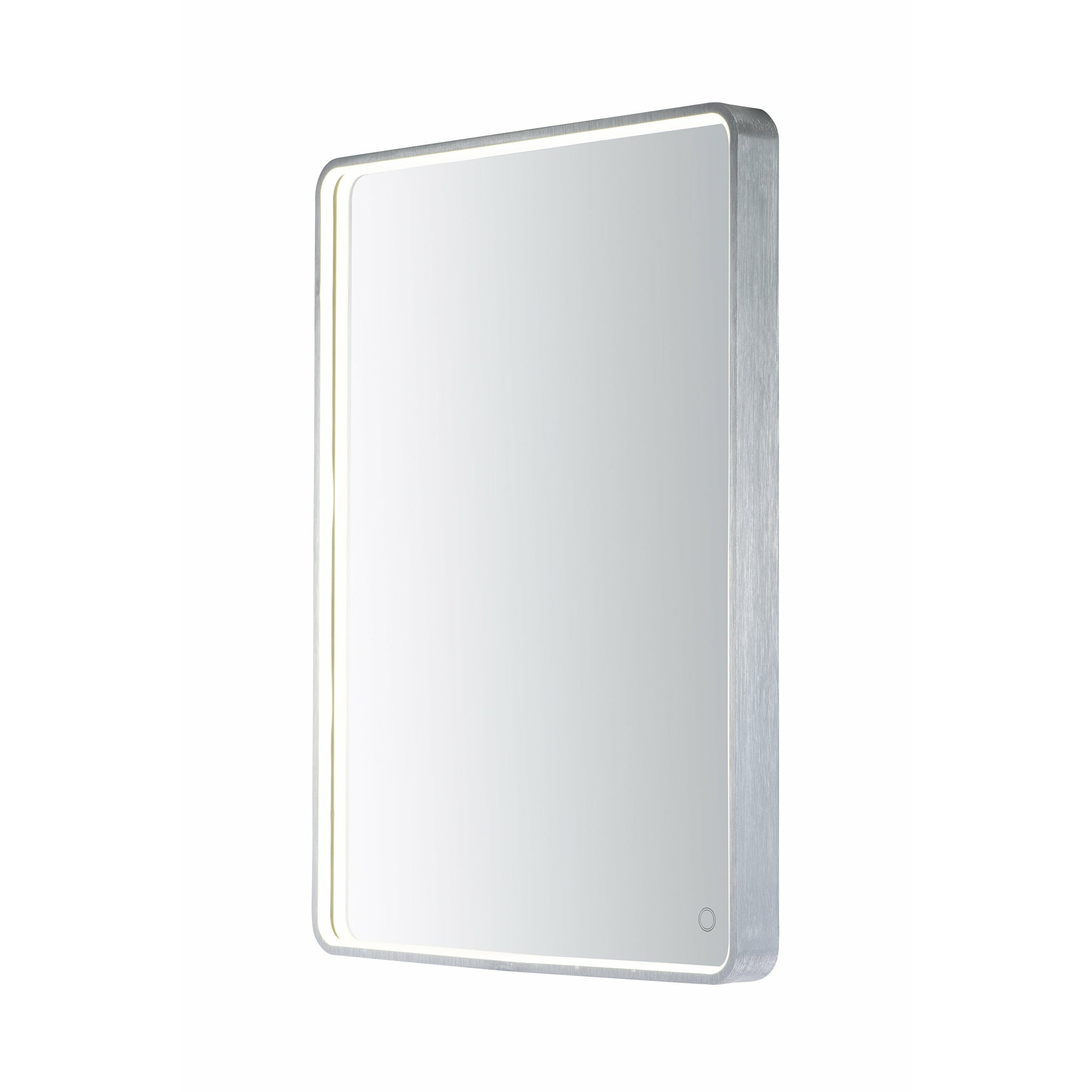 Mirror Lighted Mirror Brushed Aluminum