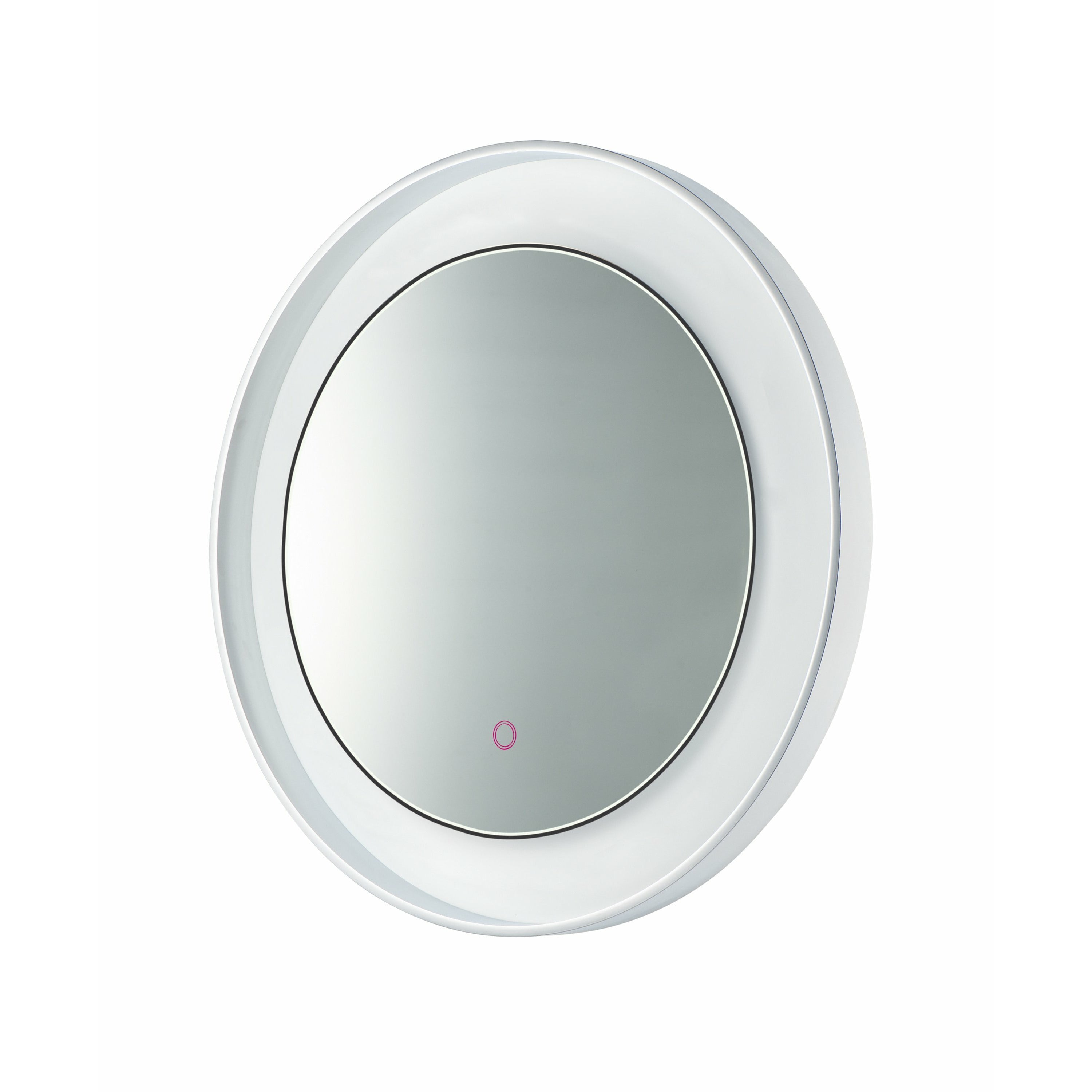 Floating Lighted Mirror Polished Chrome / White