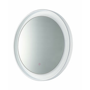 Floating Lighted Mirror Polished Chrome / White