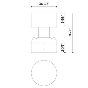 Novato 10" Exterior Bollard