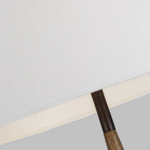 Ferrelli Floor Lamp Weathered Oak Wood / Aged Pewter