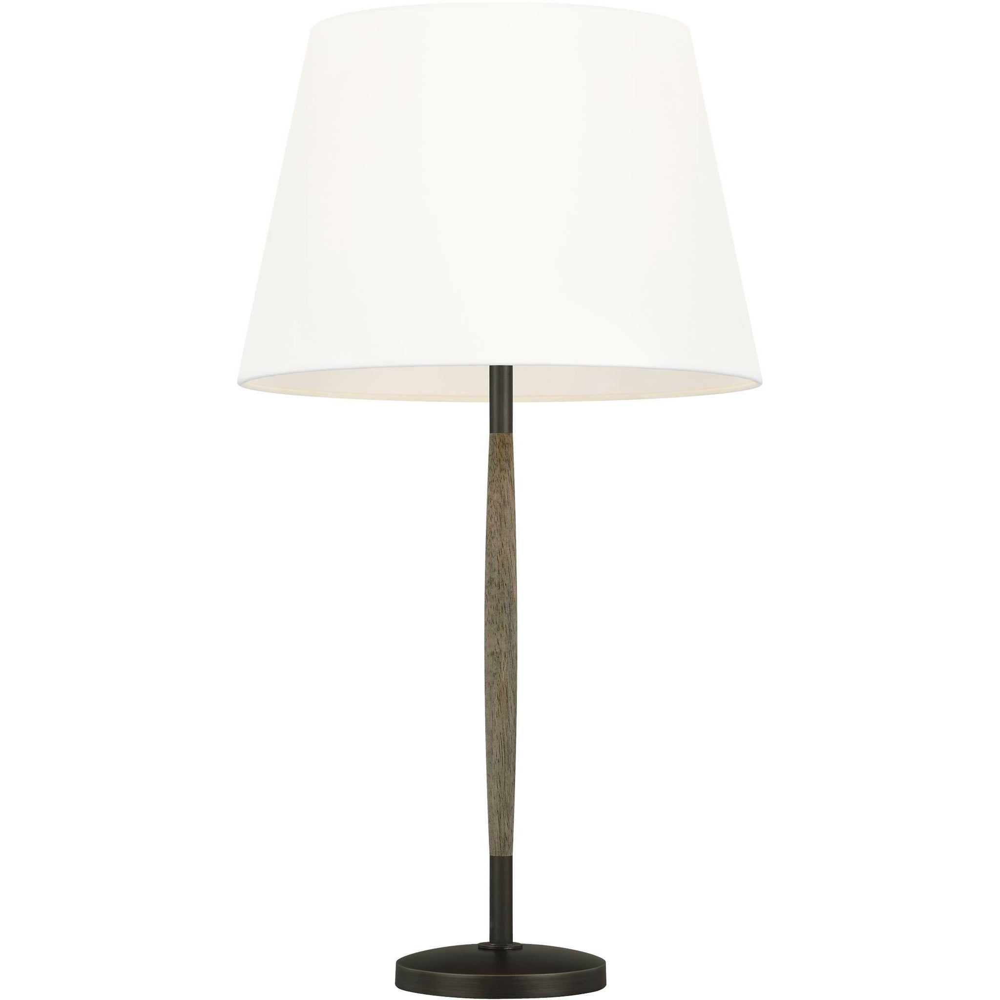 Ferrelli Table Lamp Weathered Oak Wood / Aged Pewter