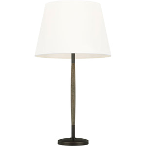 Ferrelli Table Lamp Weathered Oak Wood / Aged Pewter