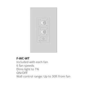 6-Speed RF Ceiling Fan Wall Control with Single Pole Wallplate
