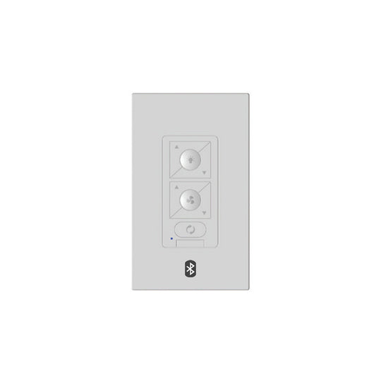 6-Speed Bluetooth Ceiling Fan Wall Control with Single Pole Wallplate