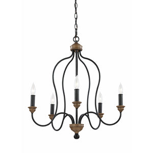 Hartsville 5-Light Chandelier (with Bulbs)