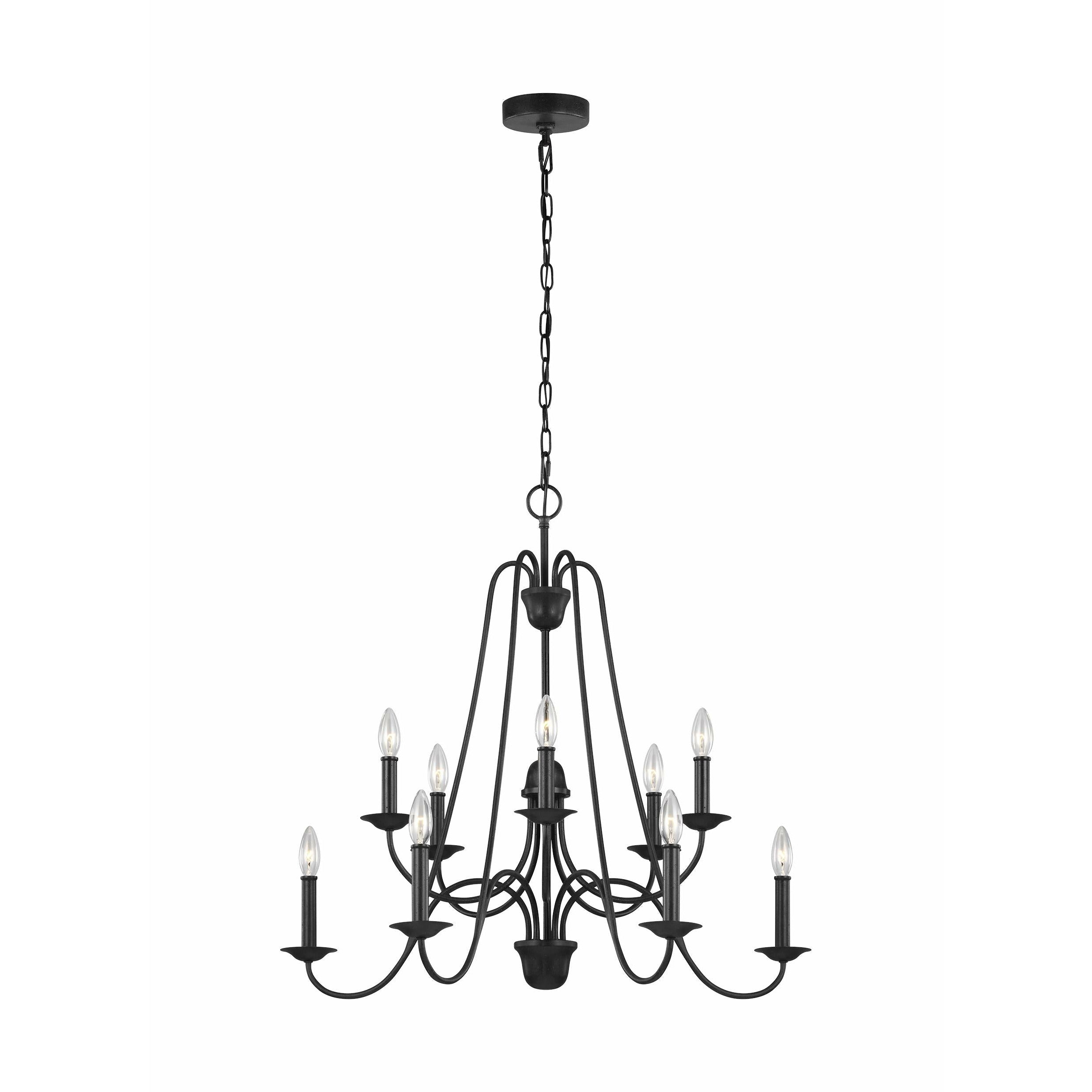 Boughton 10-Light Chandelier (with Bulbs)