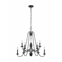 Boughton 10-Light Chandelier (with Bulbs)
