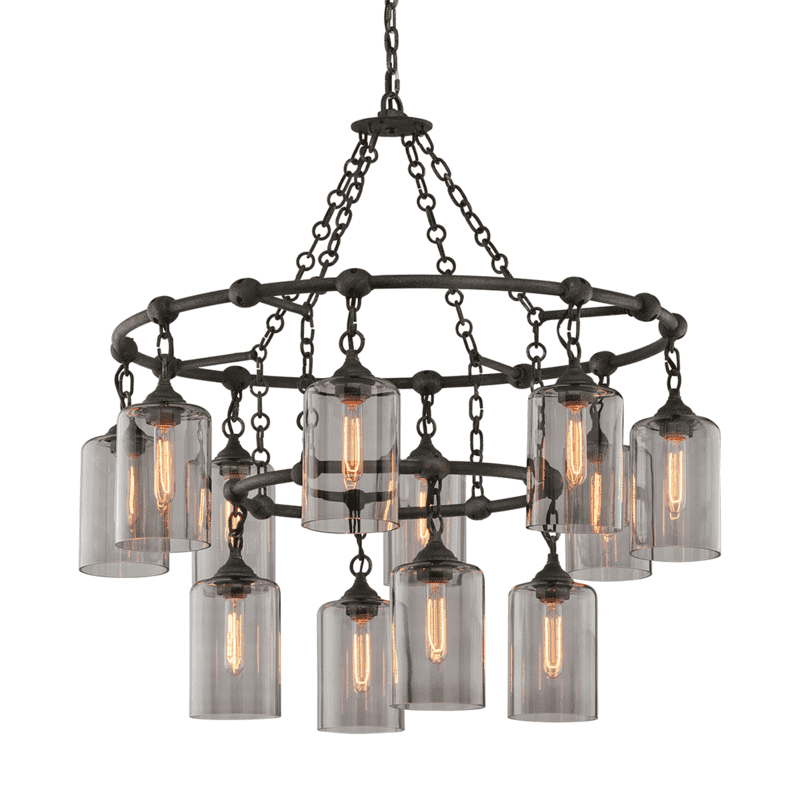 Gotham Chandelier Aged Silver