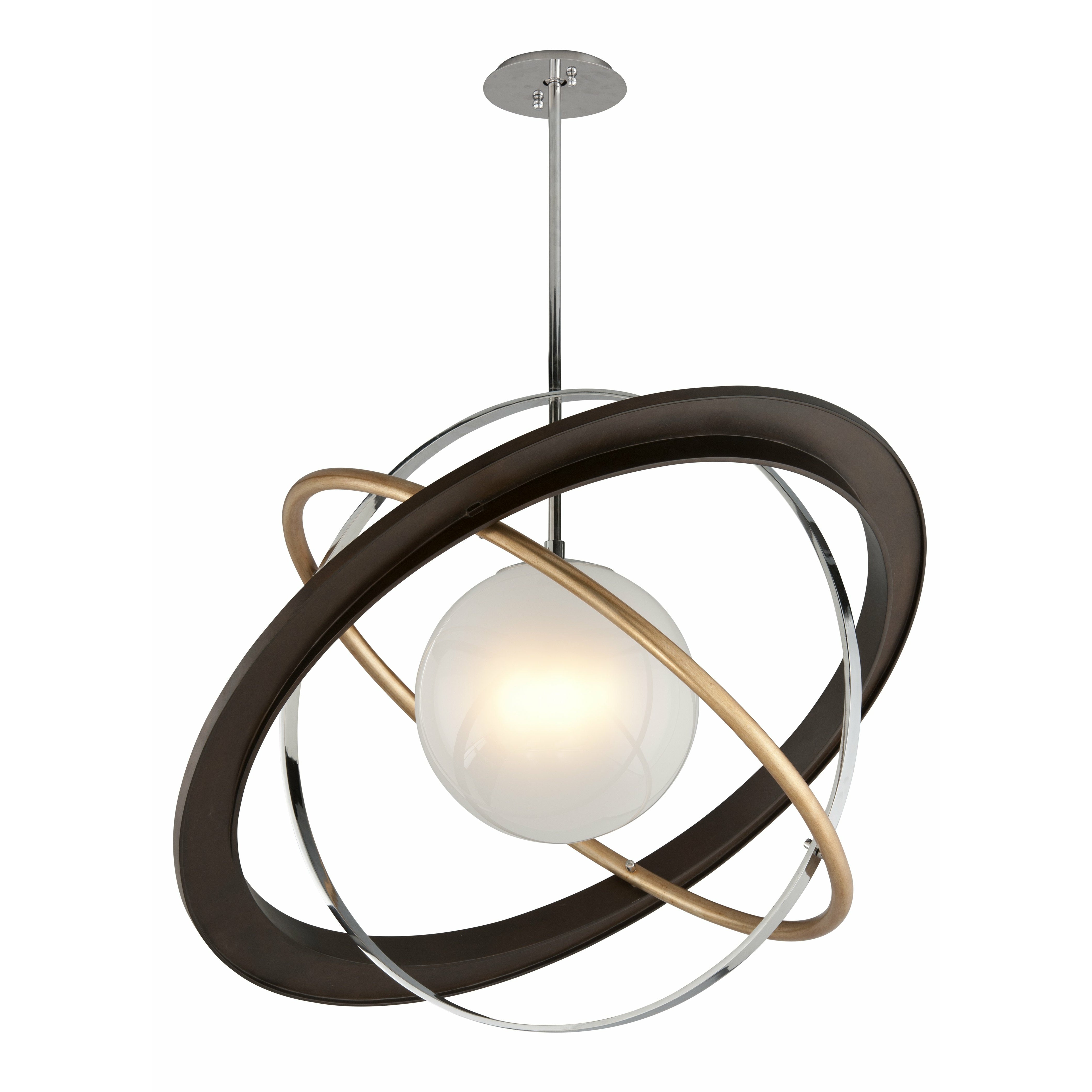 Apogee Pendant Bronze Gold Leaf And Stainless