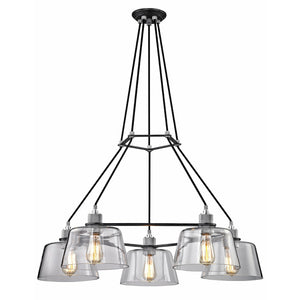 Audiophile Chandelier Old Silver And Polished Alumin