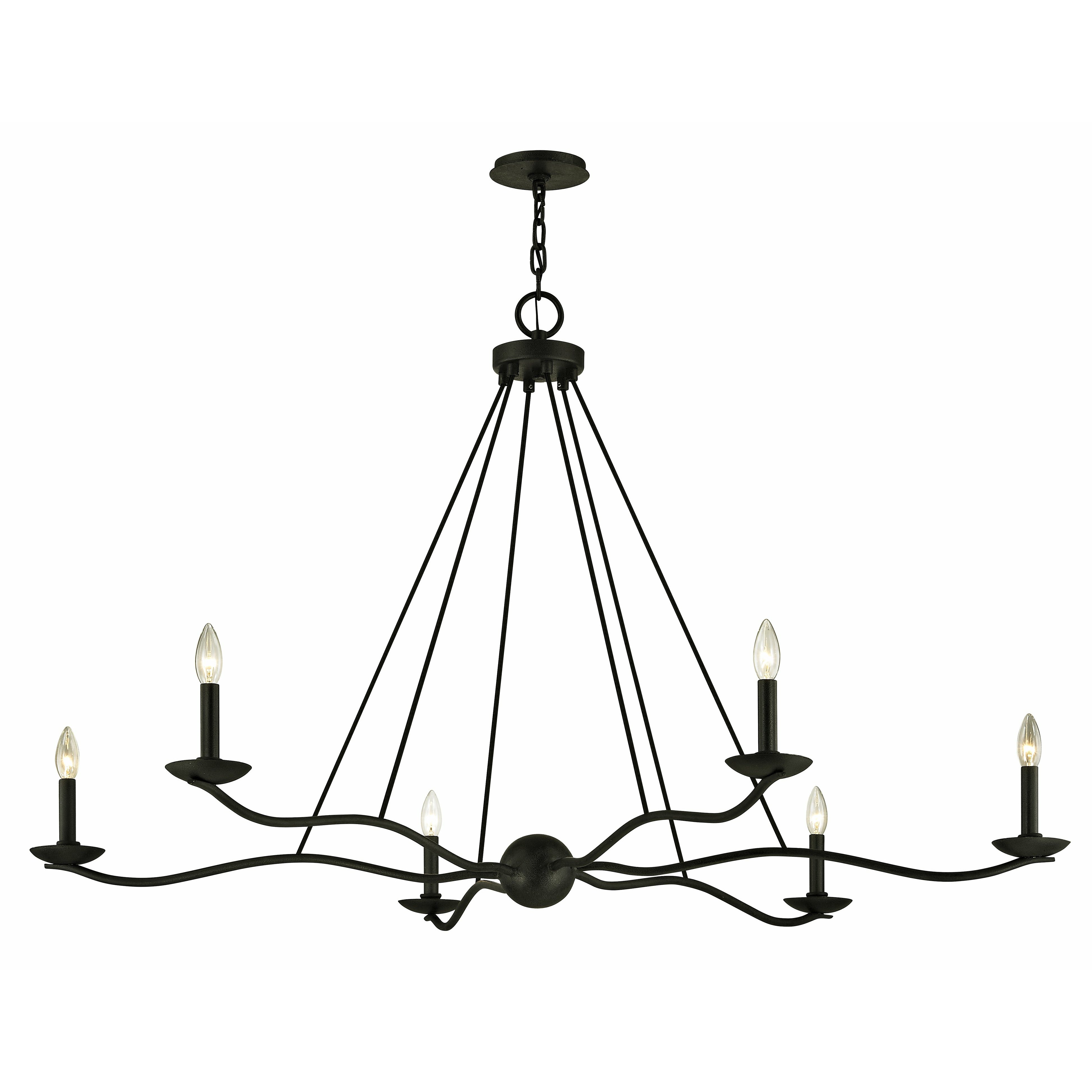 Sawyer Chandelier Forged Iron