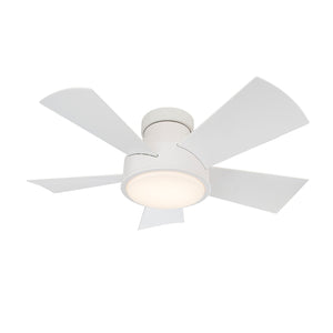 Vox Indoor/Outdoor 5-Blade 38" Smart Flush Mount Ceiling Fan with LED Light Kit and Remote Control