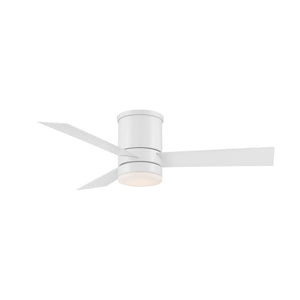 Axis Indoor/Outdoor 3-Blade 44" Smart Flush Mount Ceiling Fan with LED Light Kit and Remote Control