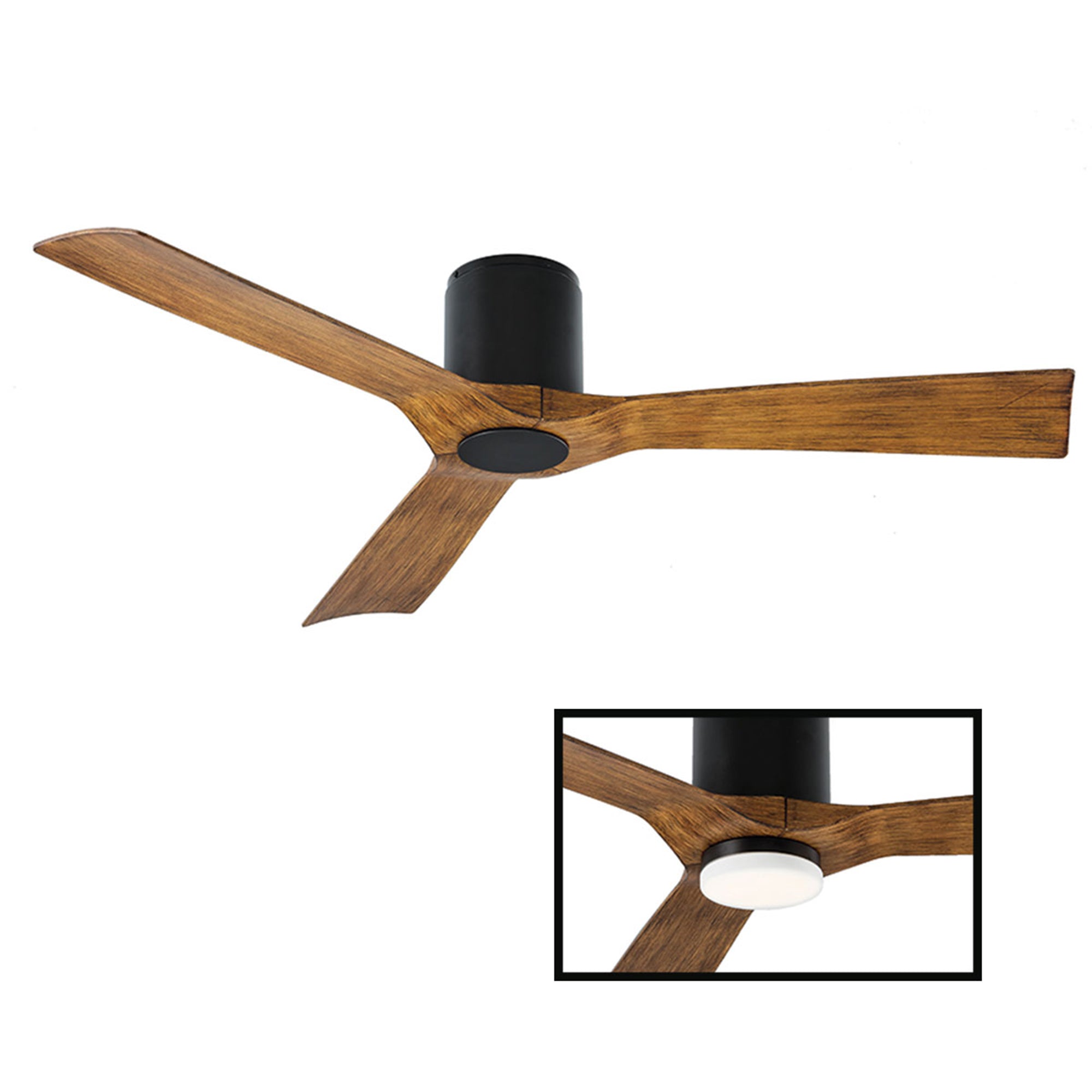 Aviator Indoor/Outdoor 3-Blade 54" Smart Flush Mount Ceiling Fan with Remote Control