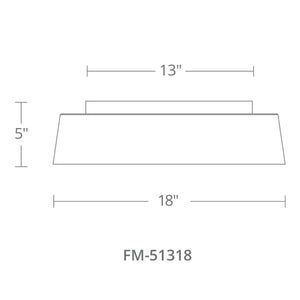 Gilt 18" LED Flush Mount