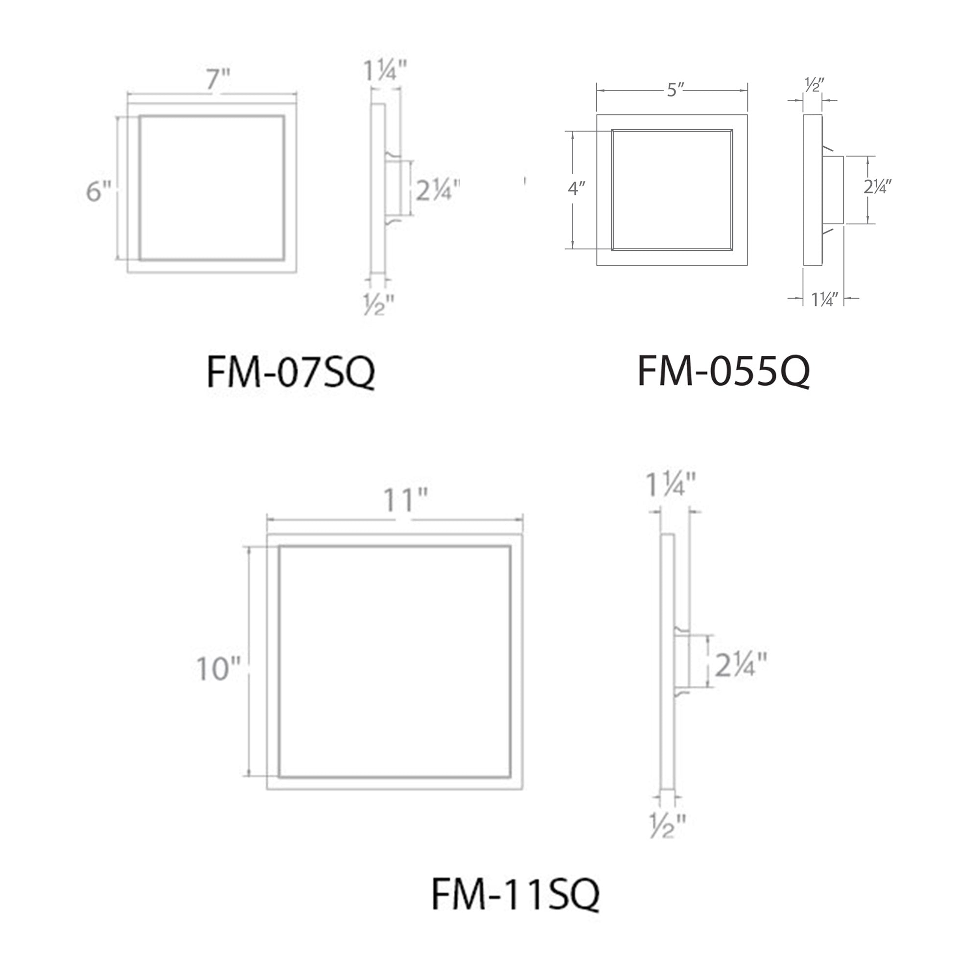 Square 7" LED Energy Star Flush Mount