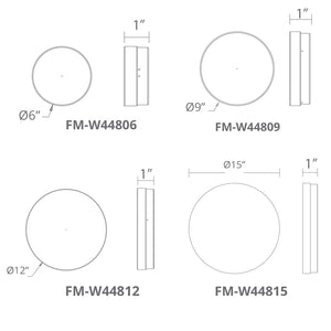 Pi 6" LED Round Flush Mount