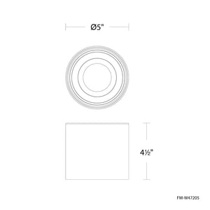 Downtown 5" LED Flush Mount