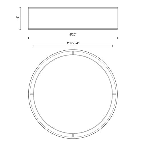 Lyla 20" Flush Mount