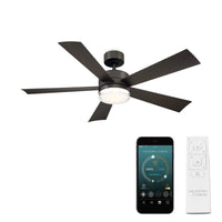 Wynd Indoor/Outdoor 5-Blade 52" Smart Ceiling Fan with LED Light Kit and Remote Control