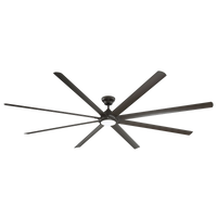 Hydra Indoor/Outdoor 8-Blade 120" Smart Ceiling Fan with LED Light Kit
