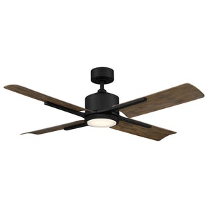 Cervantes Indoor/Outdoor 4-Blade 56" Smart Ceiling Fan with LED Light Kit and Remote Control