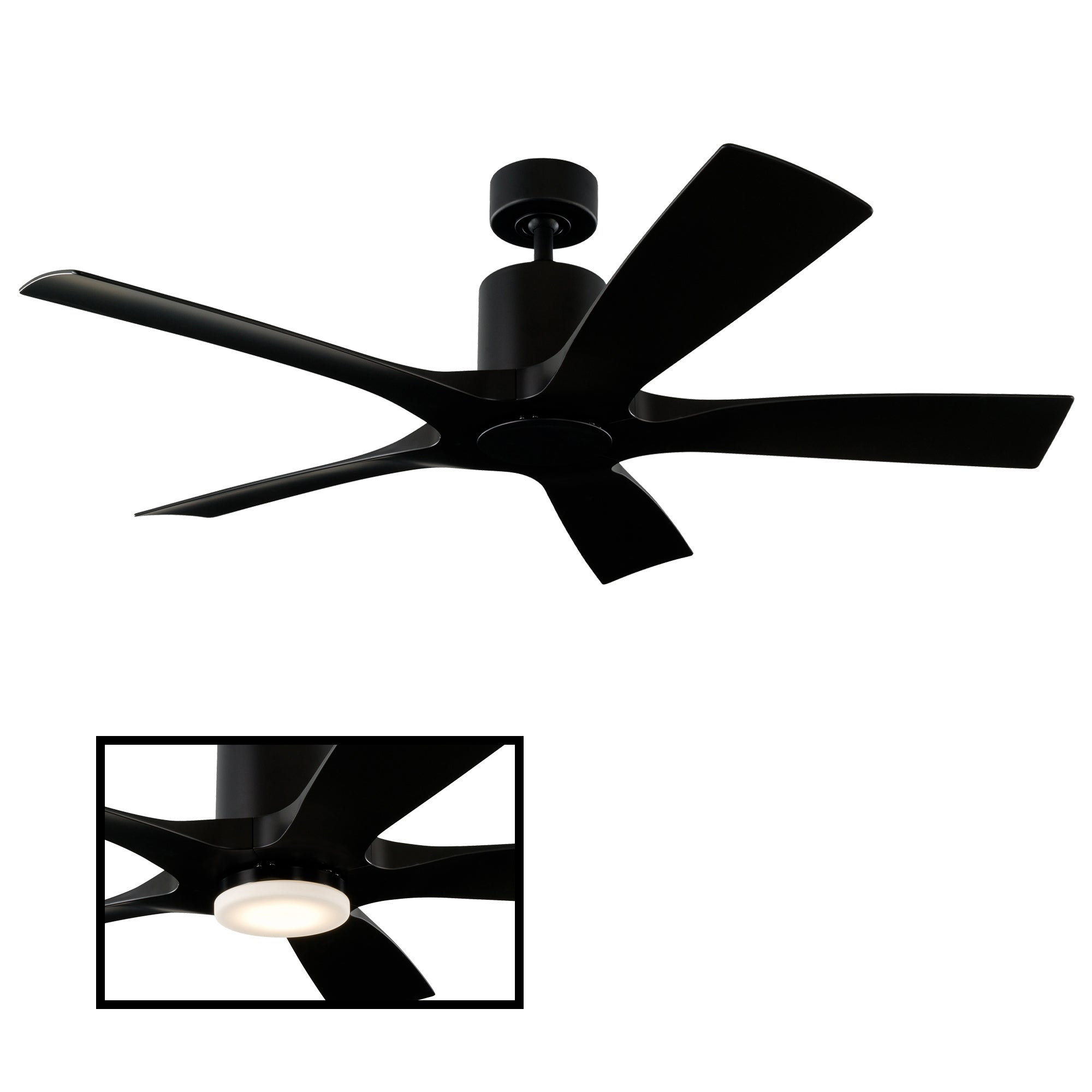 Aviator Indoor/Outdoor 5-Blade 54" Smart Ceiling Fan with Remote Control