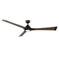 Woody Indoor/Outdoor 3-Blade 72" Smart Ceiling Fan with LED Light Kit