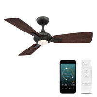Mykonos 3 Indoor/Outdoor 3-Blade 52" Smart Ceiling Fan with LED Light Kit and Remote Control