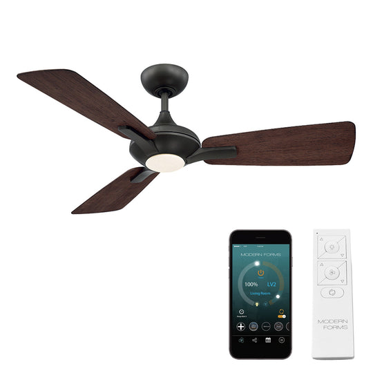 Mykonos 3 Indoor/Outdoor 3-Blade 52" Smart Ceiling Fan with LED Light Kit and Remote Control